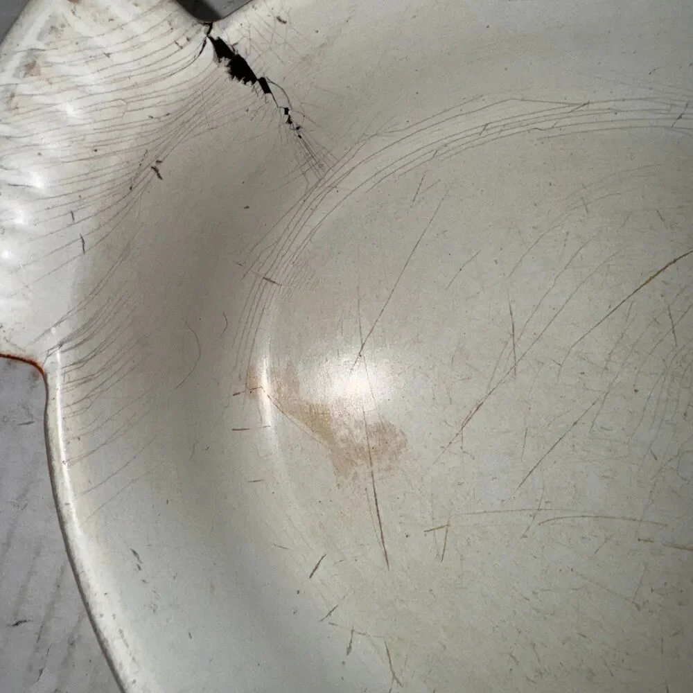 Descoware‎ 14-D Oval Enameled Cast Iron Au Gratin Baking Dish Pan FE Belgium